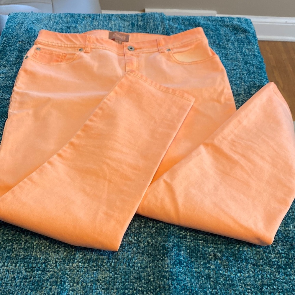 Beautiful Chico peachy jeans! Size 6